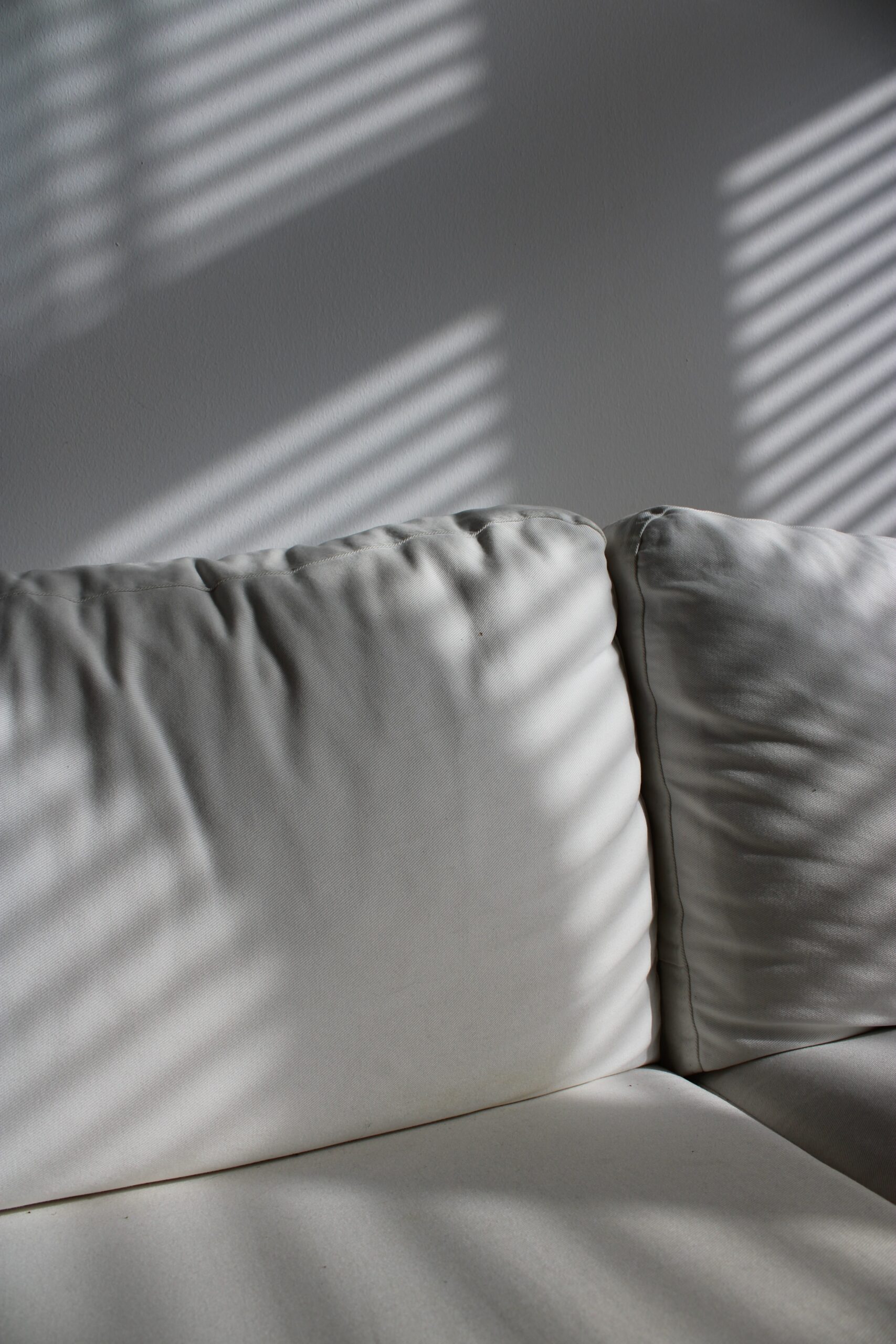 Image of a white sofa. 